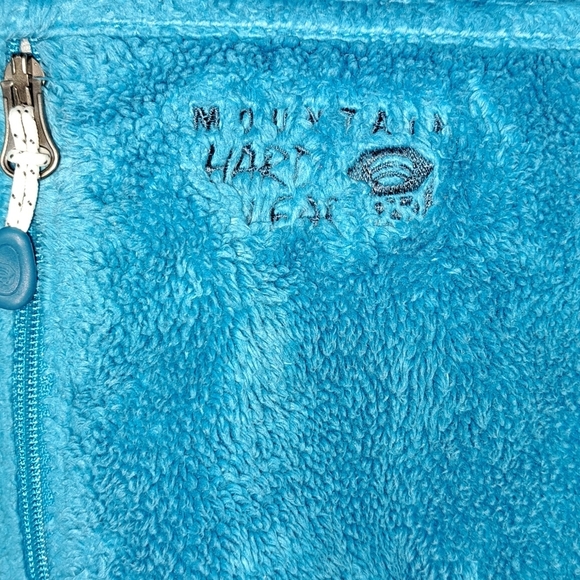 Mountain HardWear Women's Fleece Fill Zip Adjustable Blue Pockets Size Medium - Picture 2 of 12